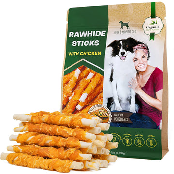 Rawhide Stick with Chicken