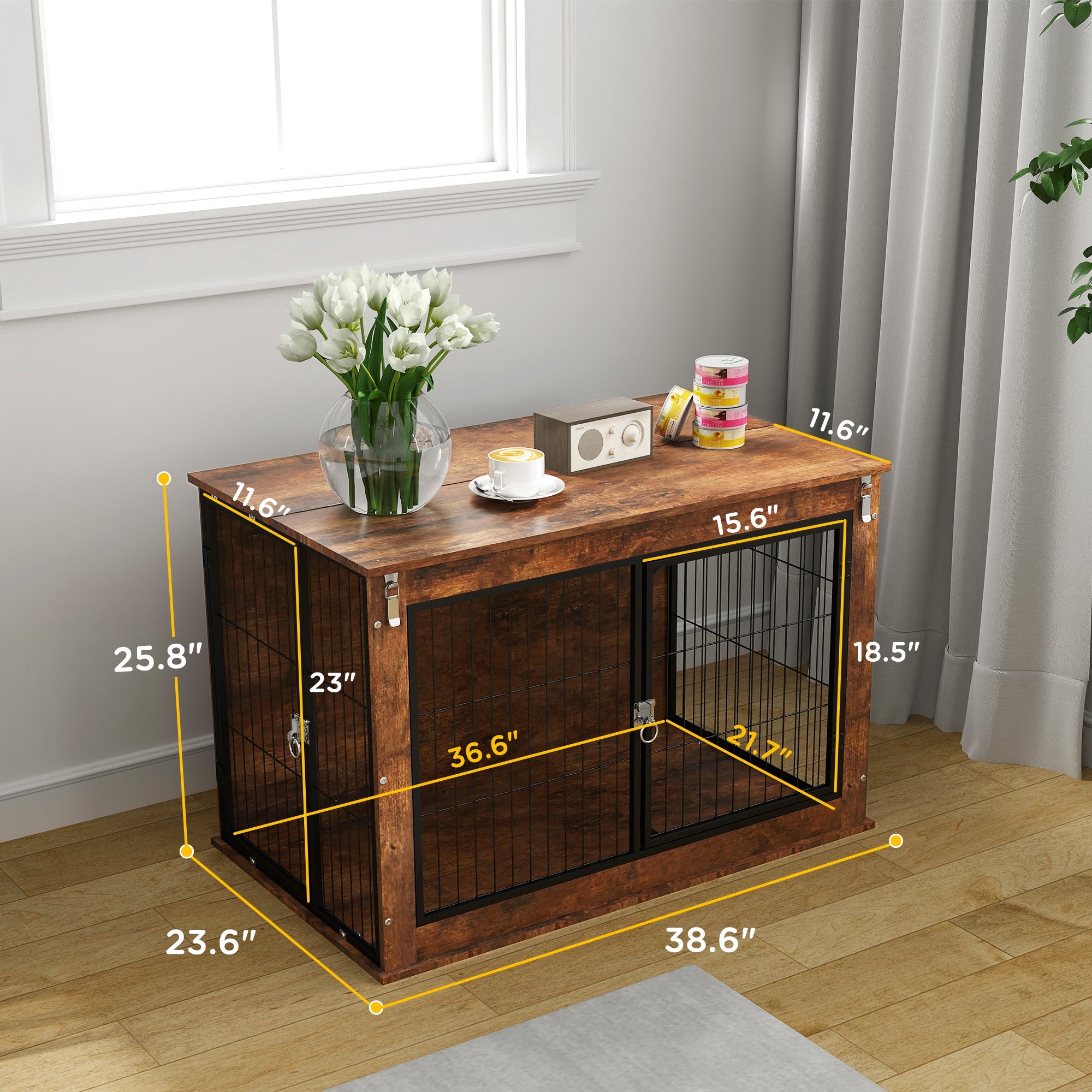Dog Crate Furniture Side Table